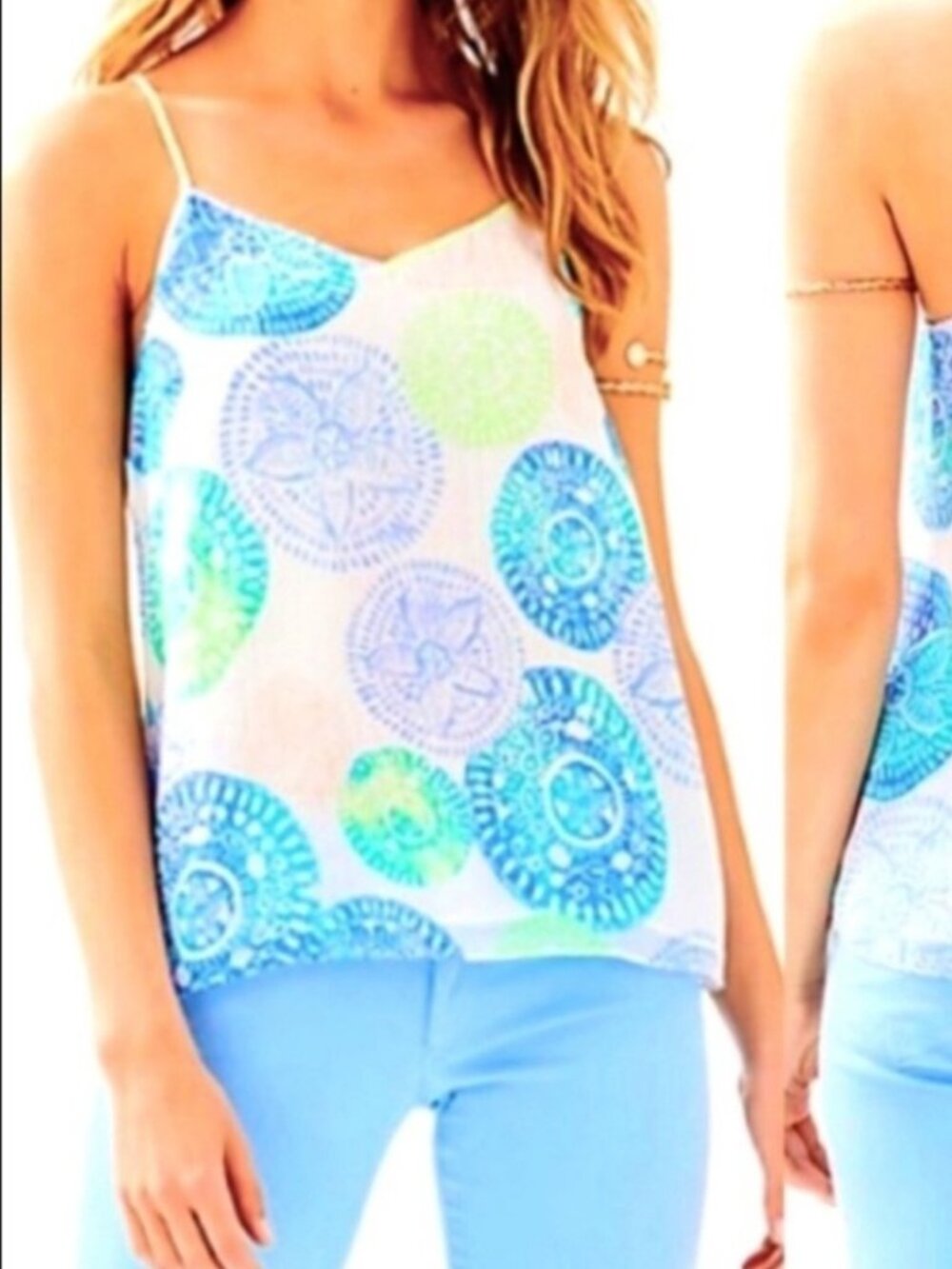 LILLY PULITZER Dusk Silk Tank Size M